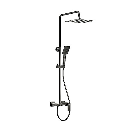 Baterii sanitare - SET DUS PARA + FURTUN + SUPORT PARA NEGRU MAT ARS VALVEX 2420160