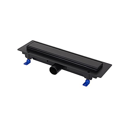 Rigola de dus - RIGOLA DUS LIV 350MM GRILA SANDARD/CUSTOM RAMA PLASTIC NEGRU MAT 675022