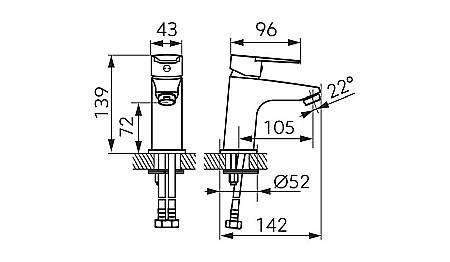 BATERIE LAVOAR FERRO RITTO BTR2BL NEGRU MAT [1]