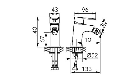 BATERIE BIDEU FERRO RITTO BTR6 CROM [1]