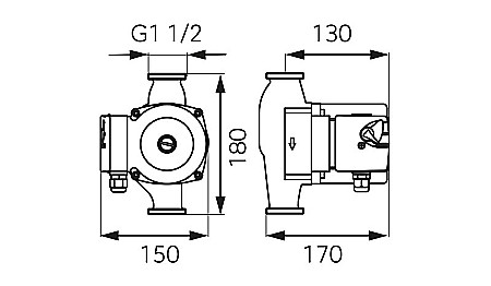 POMPA CIRCULATIE 25-80-180 WEBERMAN/FERRO 0301W [3]