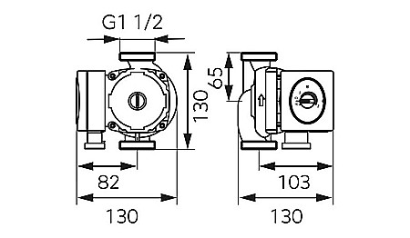 POMPA CIRCULATIE 25-60-130 GPA II ELECTRONIC WEBERMAN/FERRO 0604W [2]
