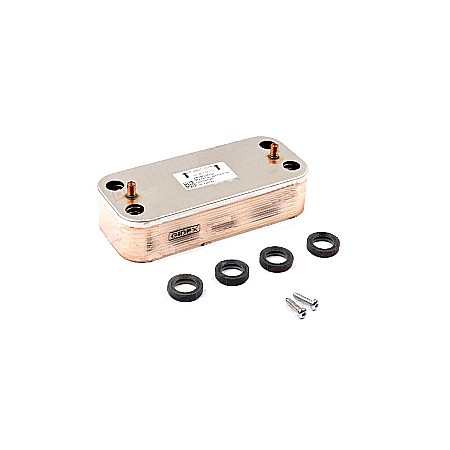 Piese schimb centrale termice - SCHIMBATOR DE CALDURA SECUNDAR IN PLACI CENTRALA TERMICA ARISTON CARES, CLAS ONE, HS PREMIUM ORIGINAL ARISTON 65116314