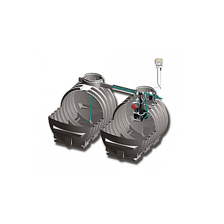 Fose Septice, Separatoare de Grasimi - Statie epurare ape uzate sbr 13/20 q=2.4 mc/zi 13-20 persoane 2x4700l automatizata 48600009016 Aquaclean Valrom