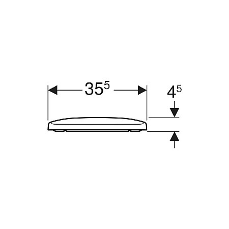 CAPAC VAS WC GEBERIT RECTANGULAR SELNOVA SQUARE ALB [2]