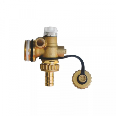 Accesorii incalzire in pardoseala - CAP TERMINAL AERISITOR MANULA+ROBINET GOLIRE 1" PENTRU DISTRIBUITOARE PEXKIT VALROM