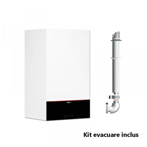 Centrale termice gaz - CENTRALA TERMICA PE GAZ IN CONDENSATIE VIESSMAN VITODENS 200 W 32 KW KIT EVACUARE INCLUS