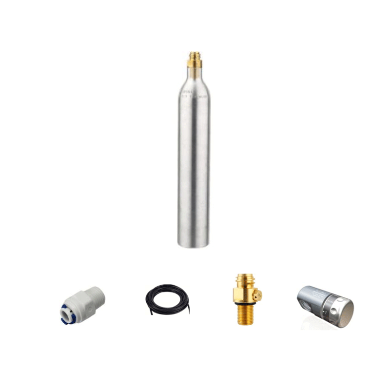 Osmoza inversa - Kit butelie aluminiu 4 kg pentru dozator apa cu CO2 Aquapur Valhoh Valrom AQUA800000000400