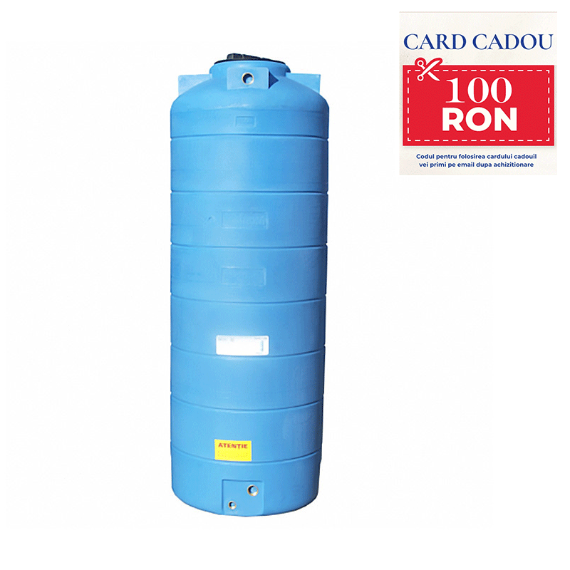 Rezervor apa 1000l suprateran cilindric vertical Stockkit Valrom 49020110000