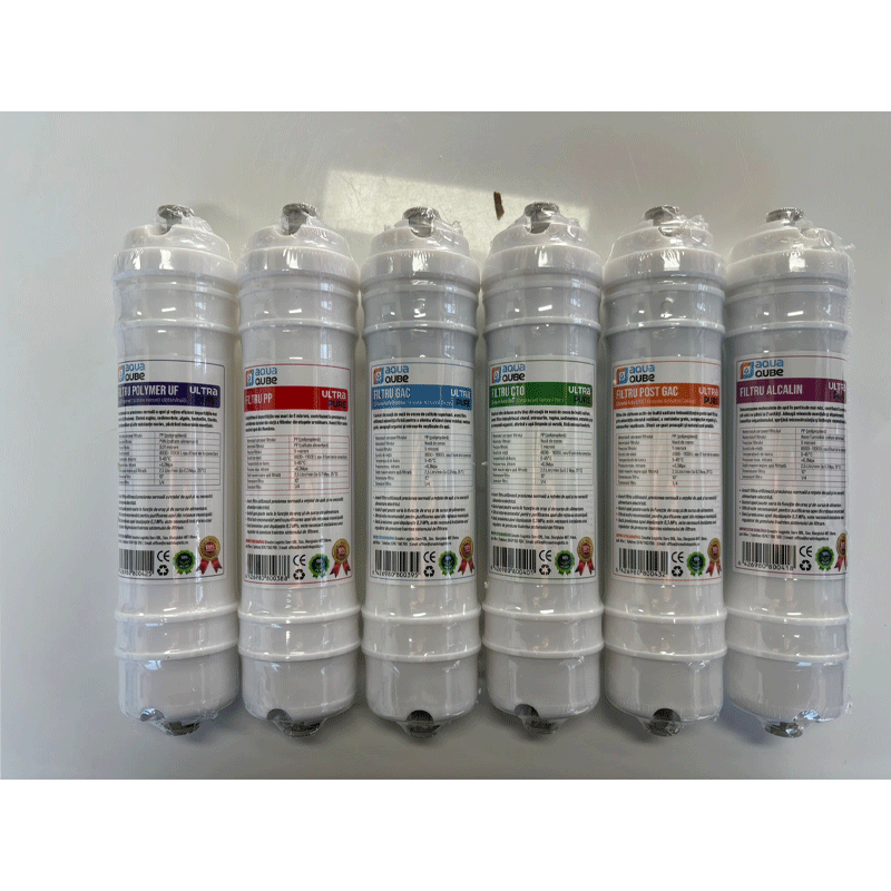 Ultrafiltrare recomandat pentru apa de retea - SET REZERVE SISTEM ULTRA PURE 6 STADII FILTRARE+ALCALINIZARE