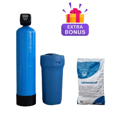 Dedurizatoare Apa - Statie dedurizare apa Soft 100 Simplex vana Performa Q=4,0 MC/H cu by-bass AQUA09150100040 Aquapur Valhoh Valrom