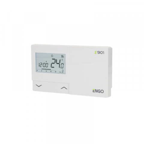 Termostate centrala ambient - TERMOSTAT DE AMBIENT CU FIR ENGO E901 ALB