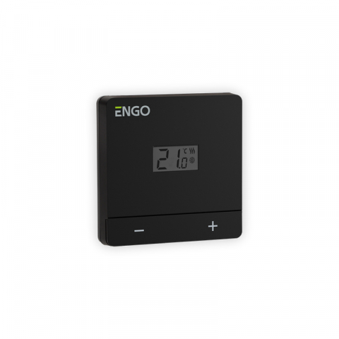 TERMOSTAT DE AMBIENT CU FIR ENGO EASY-BATB NEGRU [2]