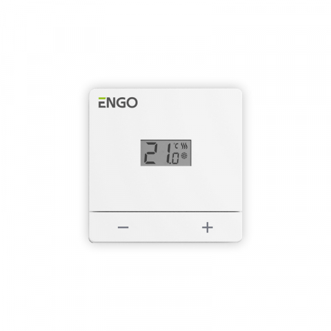 Termostate centrala ambient - TERMOSTAT DE AMBIENT CU FIR ENGO EASY-BATW ALB