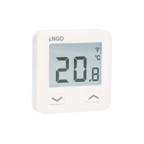 TERMOSTAT DE AMBIENT CU FIR CU CONTROL PRIN INTERNET ENGO E10-W ALB [2]