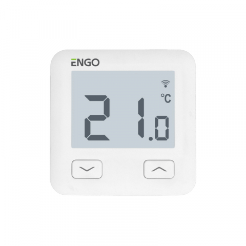 Termostate centrala ambient - TERMOSTAT DE AMBIENT CU FIR CU CONTROL PRIN INTERNET ENGO E10-W ALB
