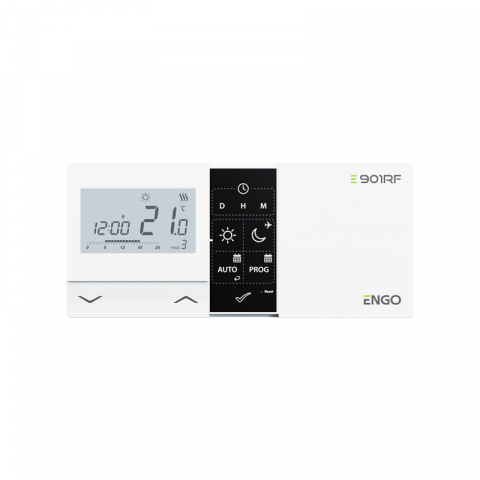 TERMOSTAT DE AMBIENT FARA FIR CU CONTROL PRIN RADIO FRECVENTA ENGO E901-RF ALB [1]