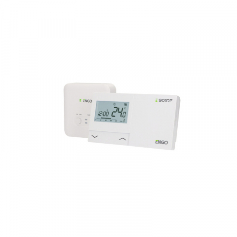 TERMOSTAT DE AMBIENT FARA FIR CU CONTROL PRIN RADIO FRECVENTA ENGO E901-RF ALB [2]