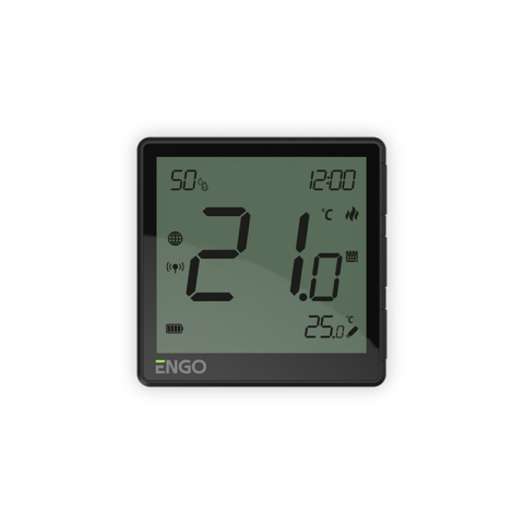 Termostate centrala ambient - TERMOSTAT DE AMBIENT FARA FIR CU CONTROL PRIN ZIGBEE ENGO EONE-BATB NEGRU