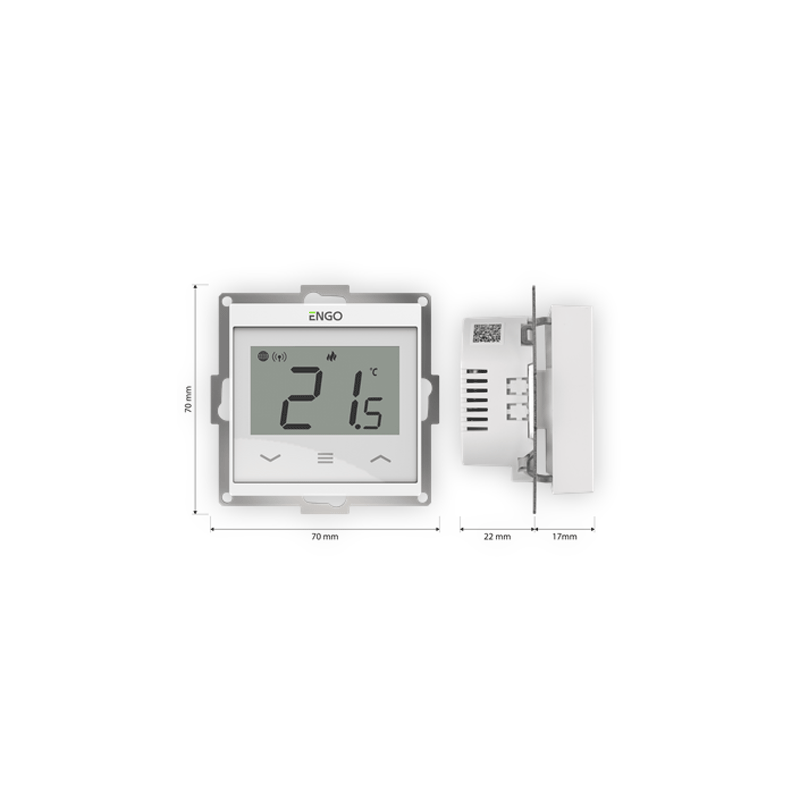 Termostat de ambient prin internet wifi alb e55-w [5]