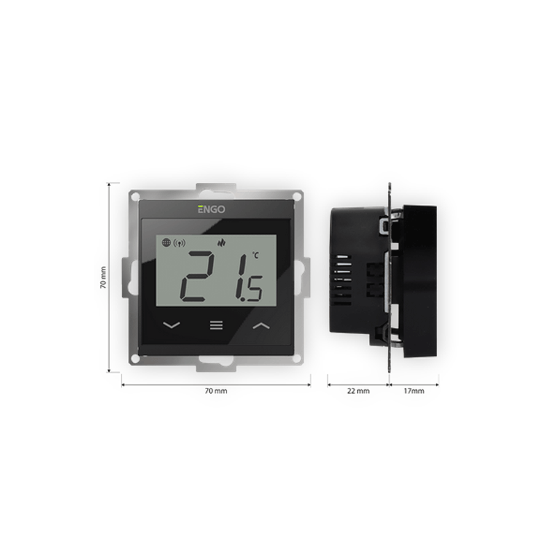 Termostat de ambient prin internet wifi alb e55-w [2]