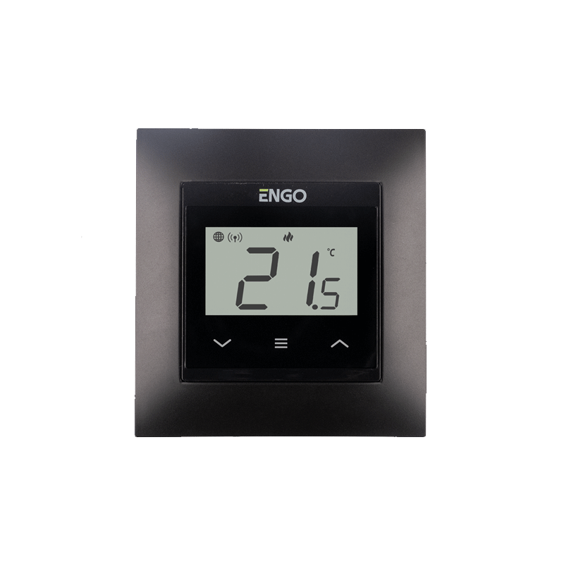 Accesorii incalzire in pardoseala - Termostat de ambient prin internet wifi negru e55-b