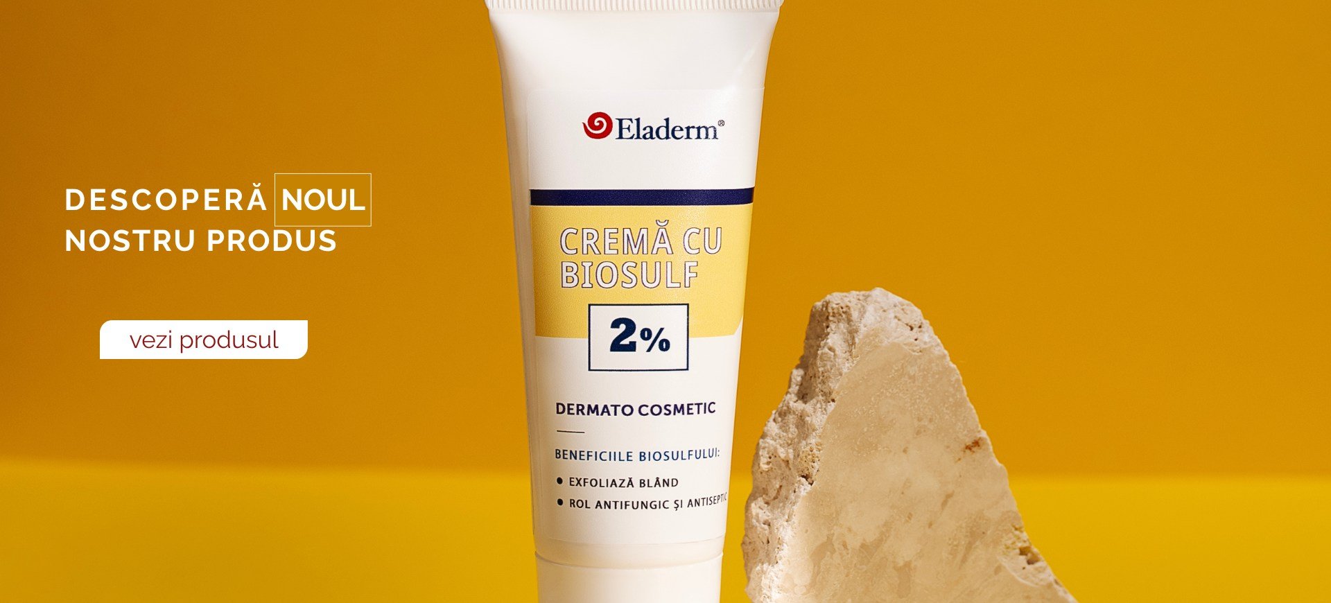Banner lansare crema 2% Biosulf - desktop