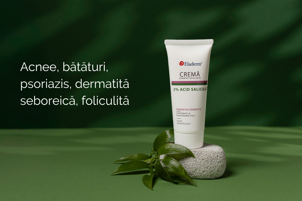 Crema hidratant exfoliantă cu 2% Acid Salicilic - o singură soluție pentru multiple probleme ale pielii