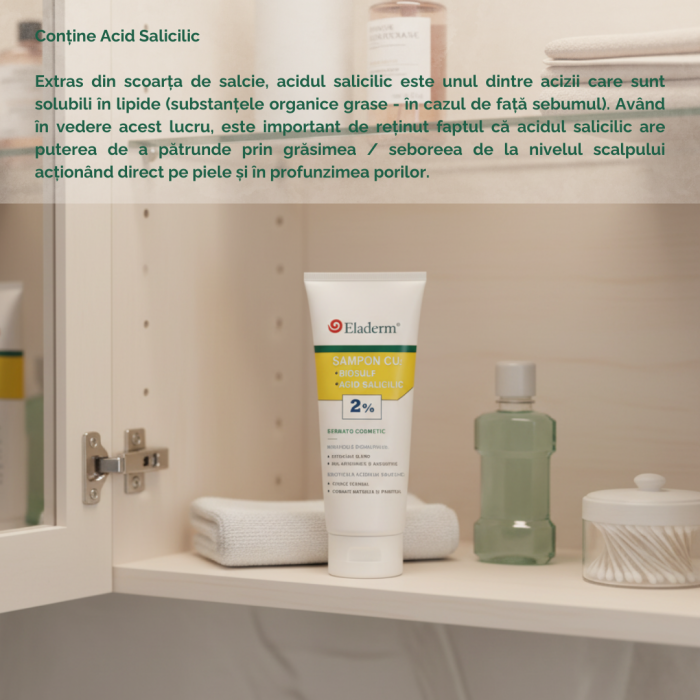 Sampon cu Biosulf si Acid Salicilic 2% 200ml [3]
