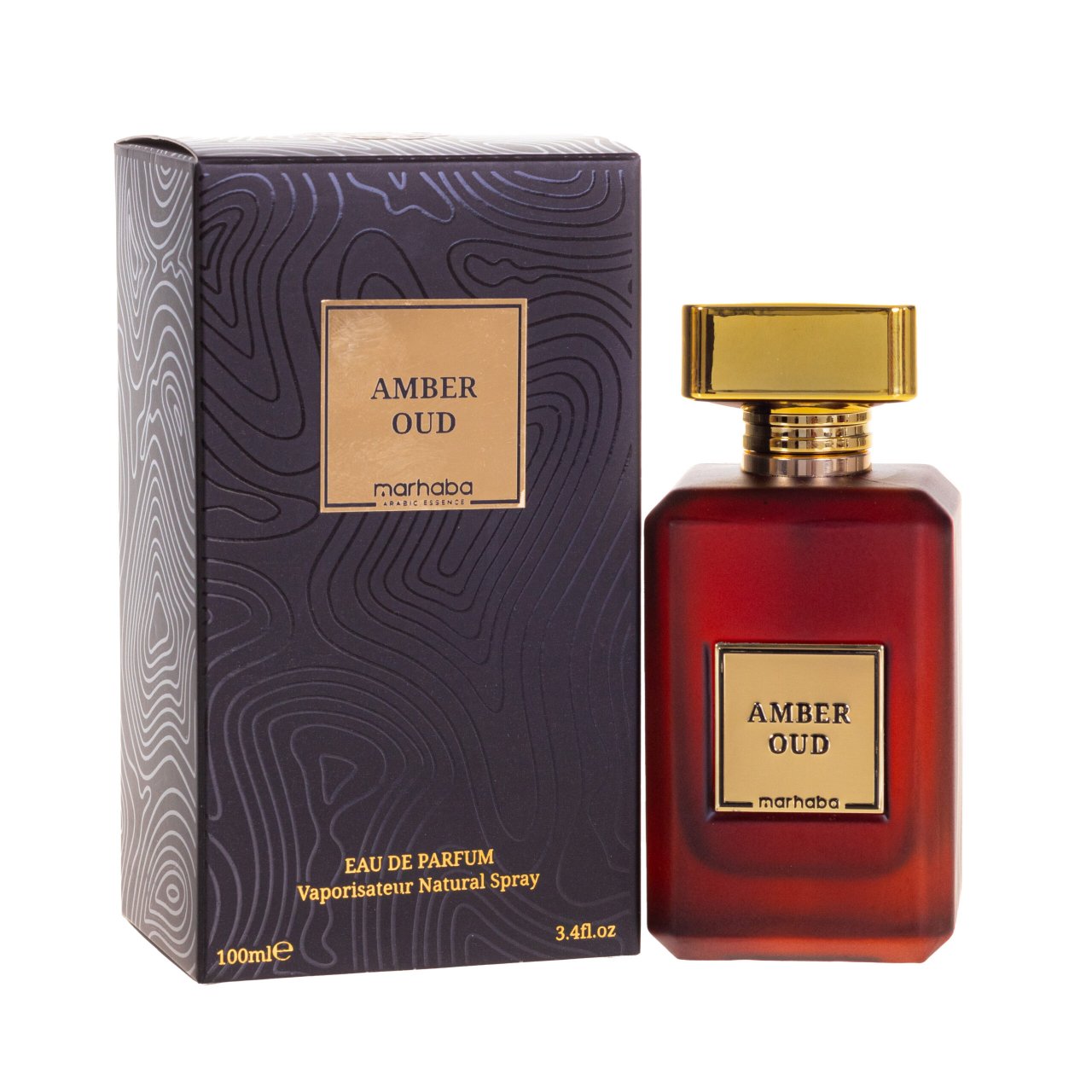 Apa de parfum Amber Oud, Marhaba, Unisex - 100 ml