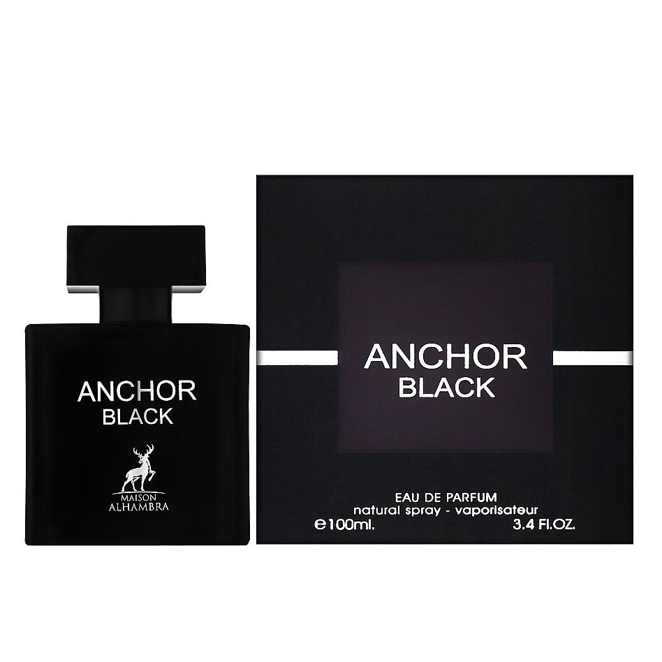 Apa de parfum Anchor Black, Maison Alhambra, Barbati - 100 ml