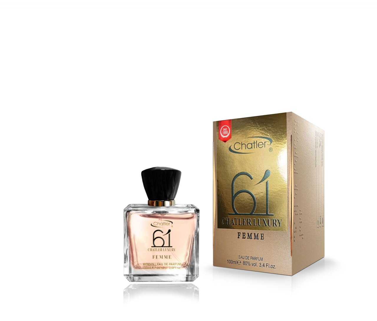 Apa de parfum 61 Luxury, Chatler, Femei - 100 ml - Inspirat din G.A. Si