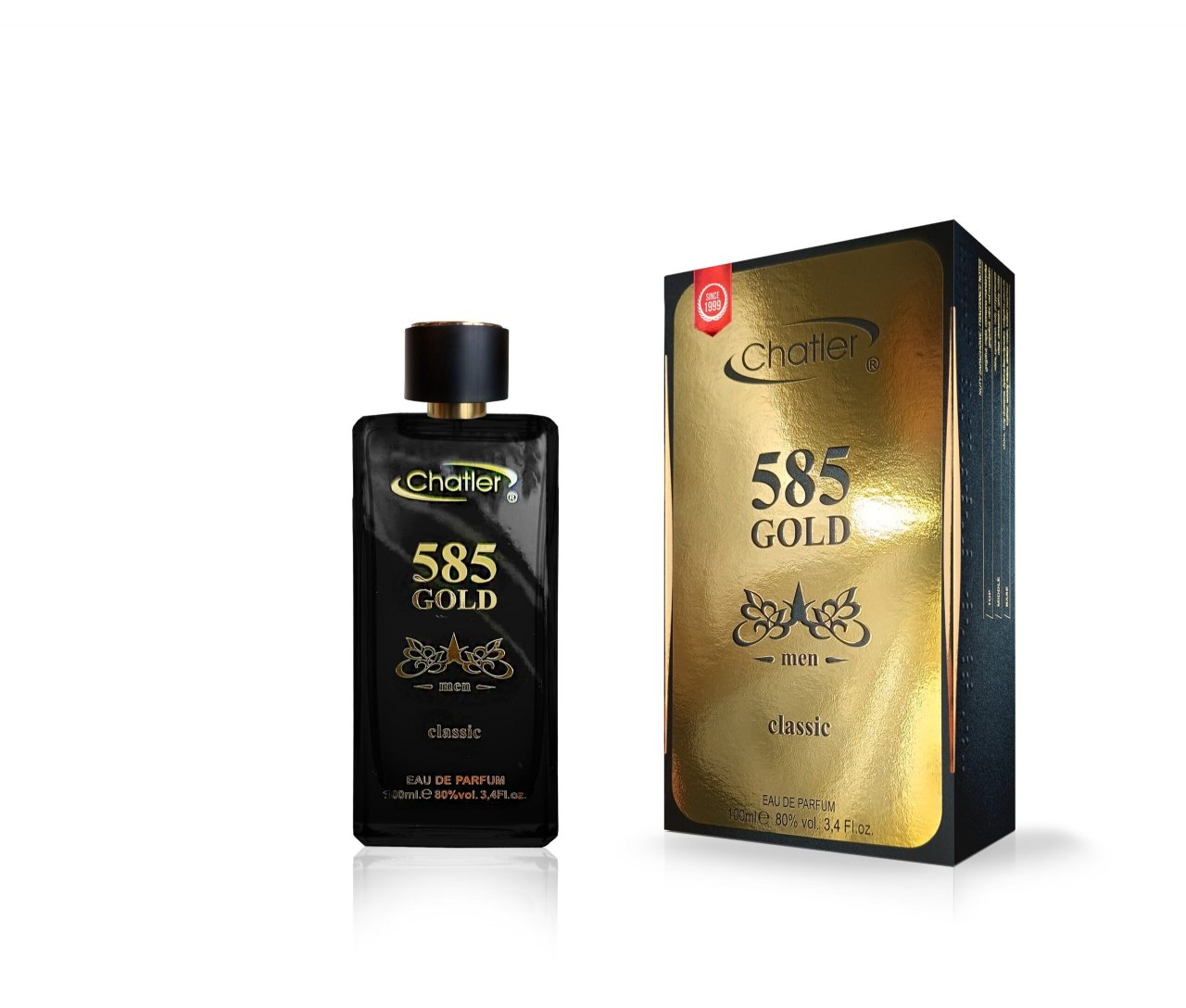 Apa de parfum 585 Gold, Chatler, Barbati - 100 ml - Inspirat din P.R. 1 Million