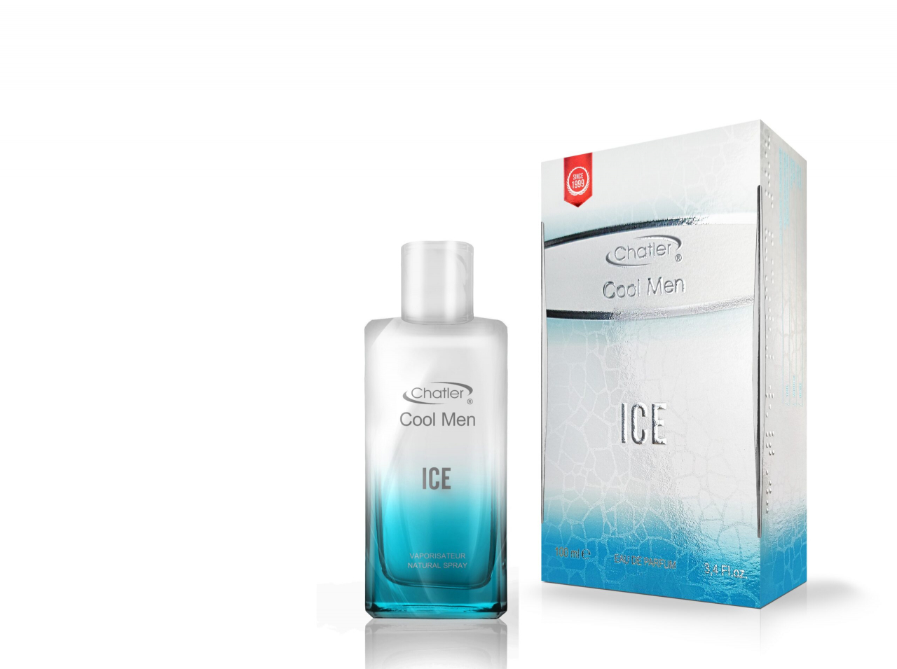 Apa de parfum Cool Men Ice, Chatler, Barbati - 100 ml - Inspirat din Davidoff Cool Water Freeze Mev