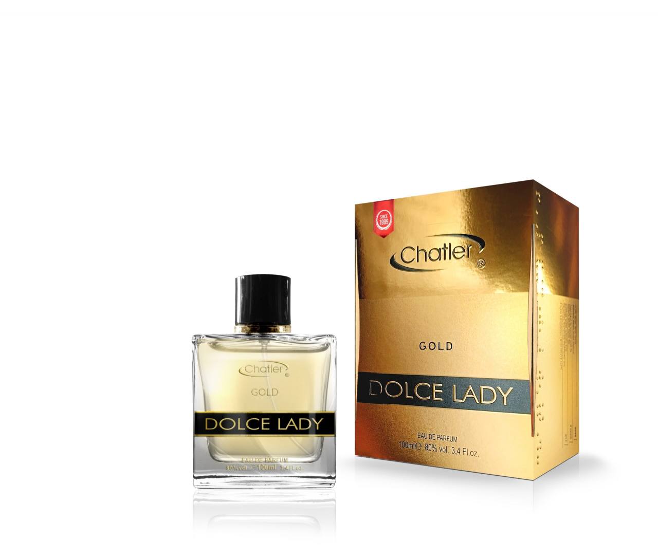 Apa de parfum Dolce Lady Gold, Chatler, Femei - 100 ml - Inspirat din DolceGabbana The One