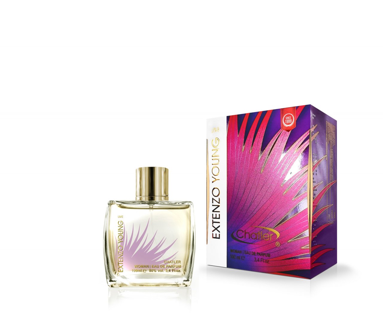 Apa de parfum Extenzo Young Live Woman, Chatler, Femei - 100 ml - Inspirat din Kenzo Jungle L Elephant