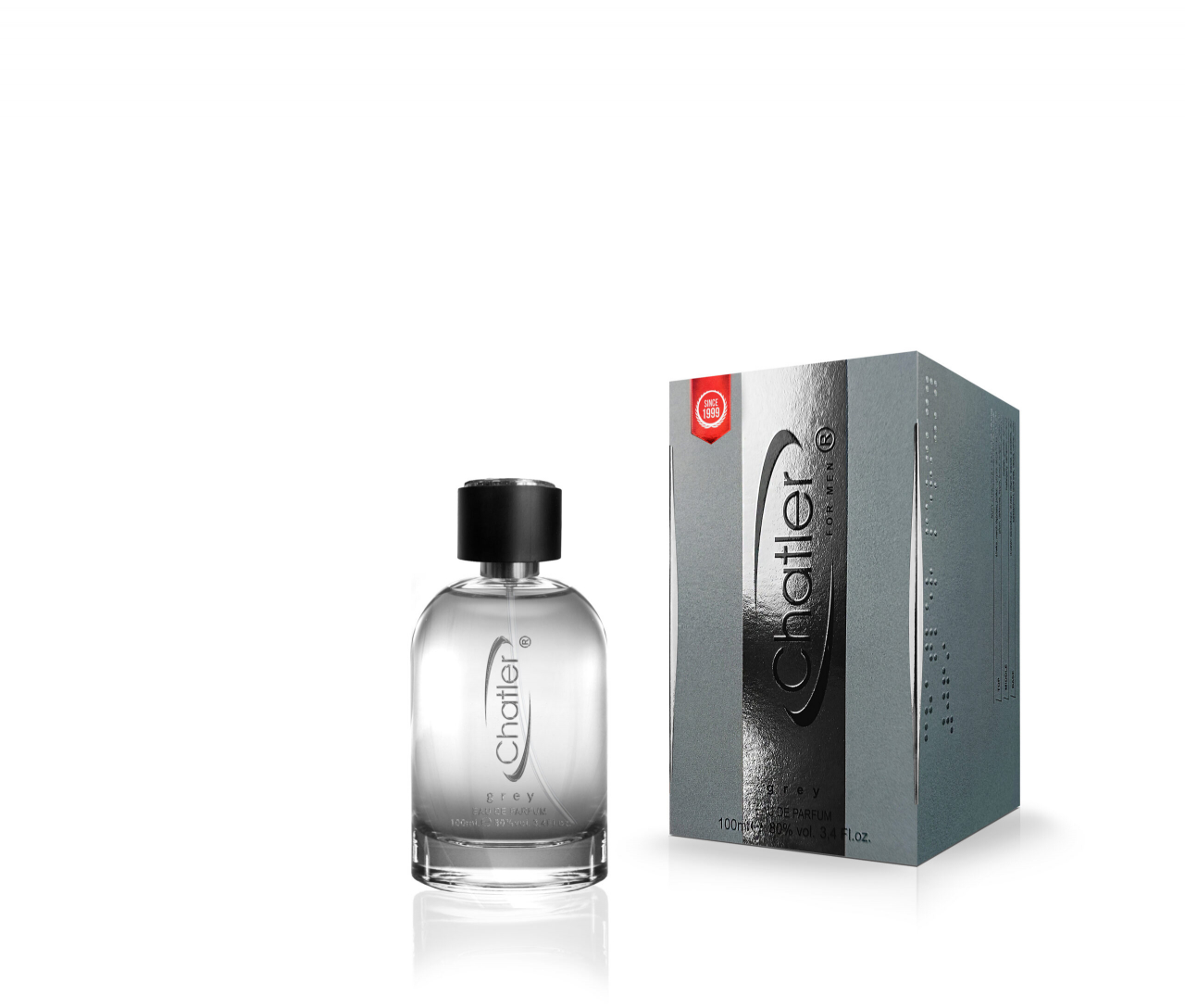 Apa de parfum Grey Men, Chatler, Barbati - 100 ml - Inspirat din Hugo Boss Bottled