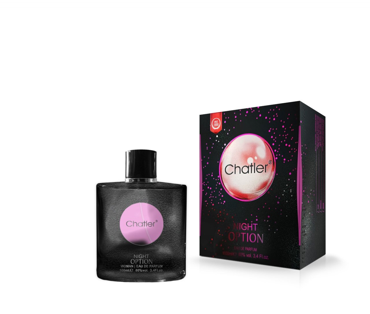 Apa de parfum Option Night Women, Chatler, Femei - 100 ml - Inspirat din Yves Saint Laurent Opium Black