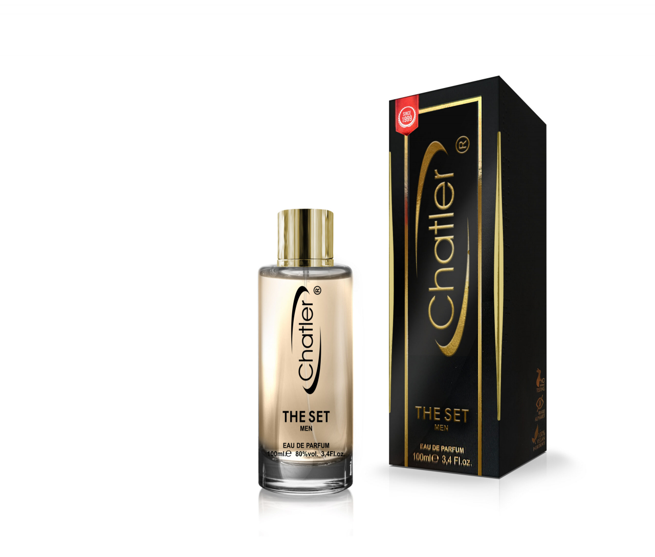 Apa de parfum The Set Men, Chatler, Barbati - 100 ml - Inspirat din Hugo Boss The Scent Men