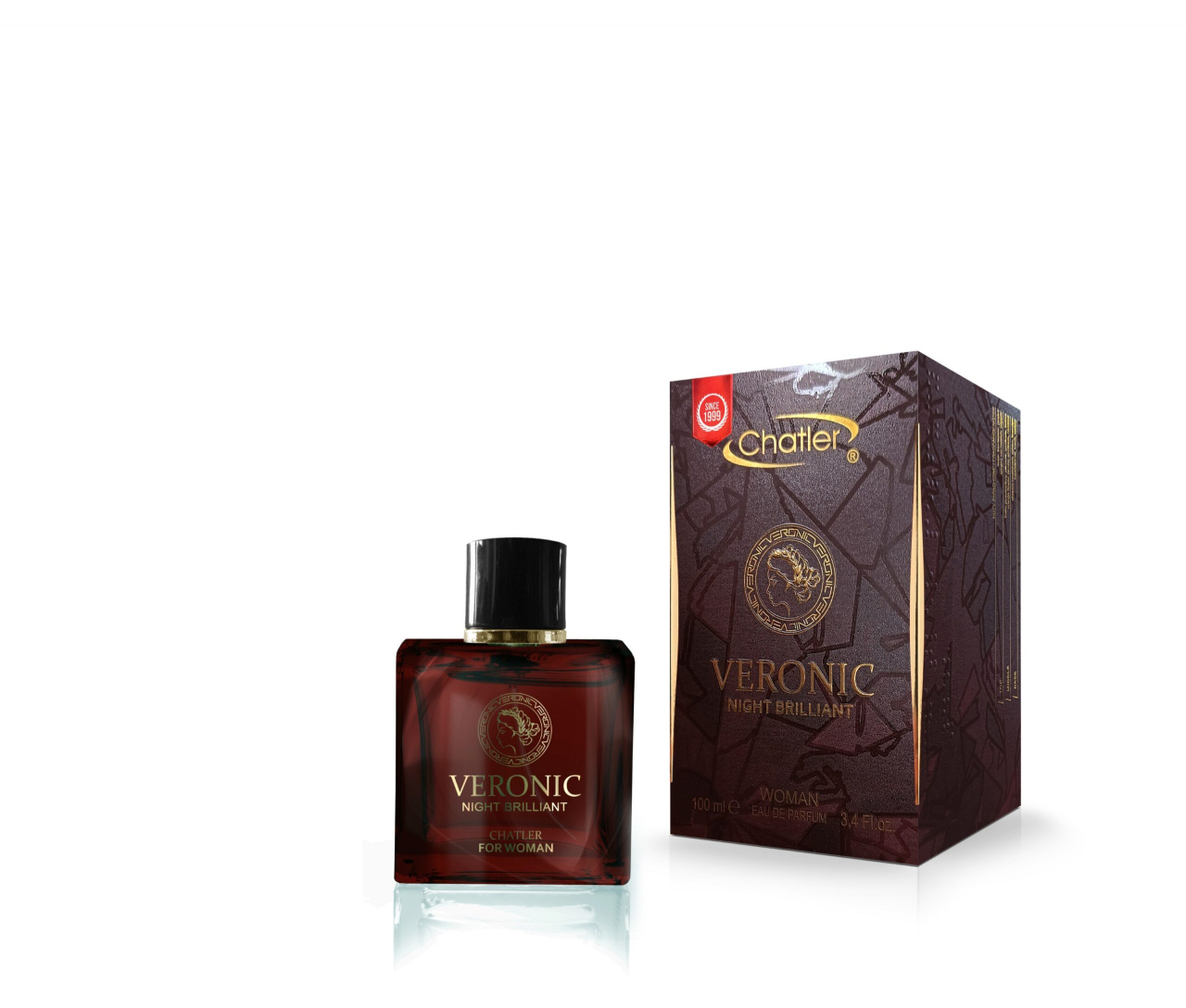 Apa de parfum Veronic Night Brilliant, Chatler, Femei - 100 ml - Inspirat din V. Bright Crystal Noir