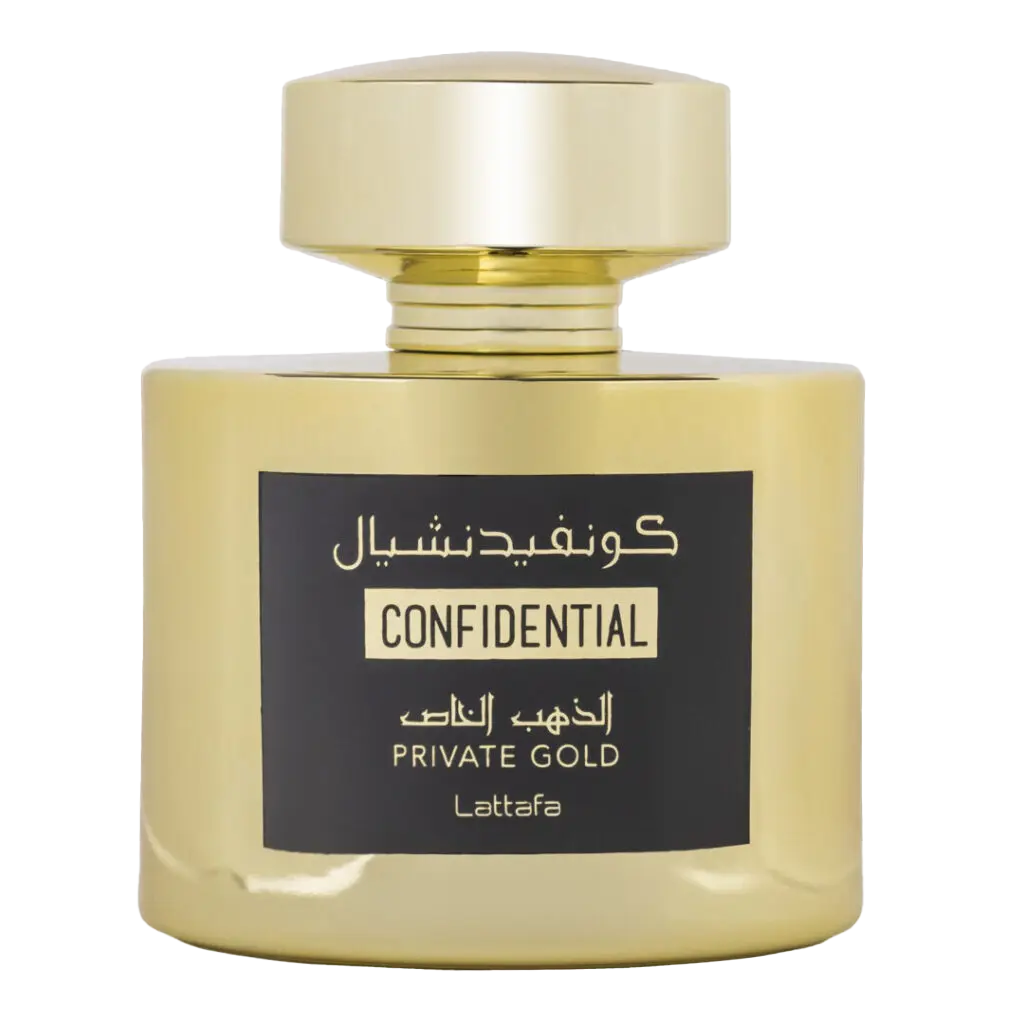 Apa de Parfum Confidential Private Gold, Lattafa, Barbati - 100ml