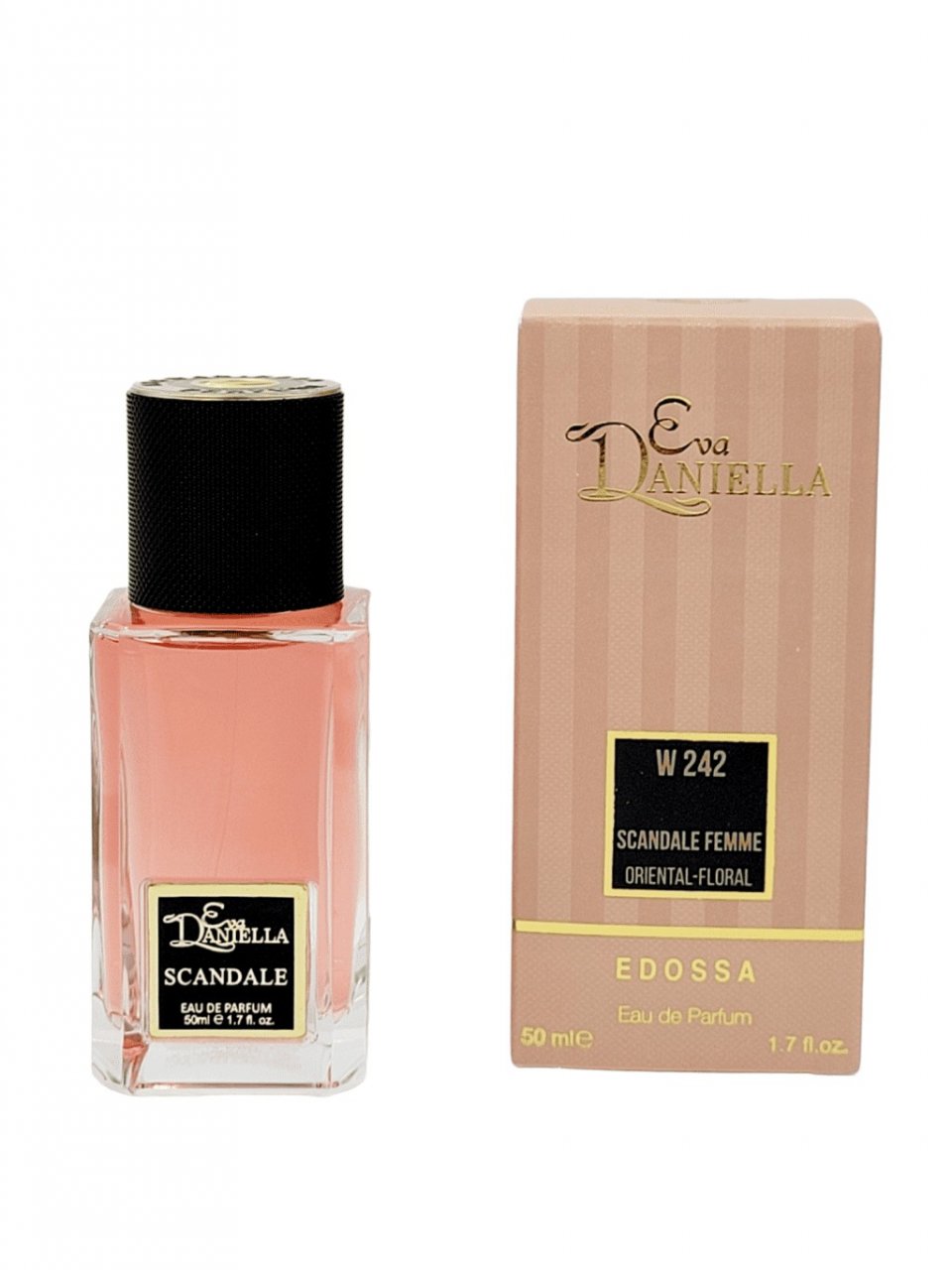 Apa de parfum Edossa W242 Scandal, Edossa Cosmetics, Femei - 50 ml - inspirat din J.P.G Scandal