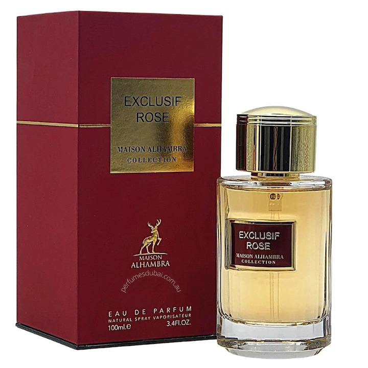 Apa de parfum Exclusif Rose Collection, Maison Alhambra, Barbati - 100 ml - inspirat din Burning Rose