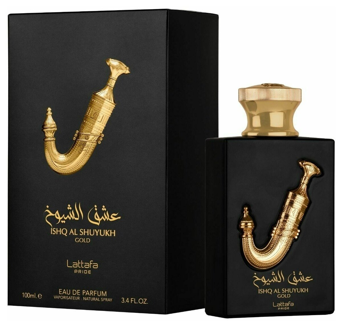 Apa de parfum Ishq Al Shuyukh Gold, Lattafa, Barbati - 100 ml - inspirat din Osendo Mateu N? 5 Fragrance