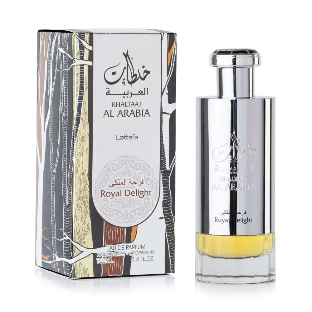 Apa de parfum Khaltaat al Arabia Royal Delight, Lattafa Perfumes, Barbati - 100 ml