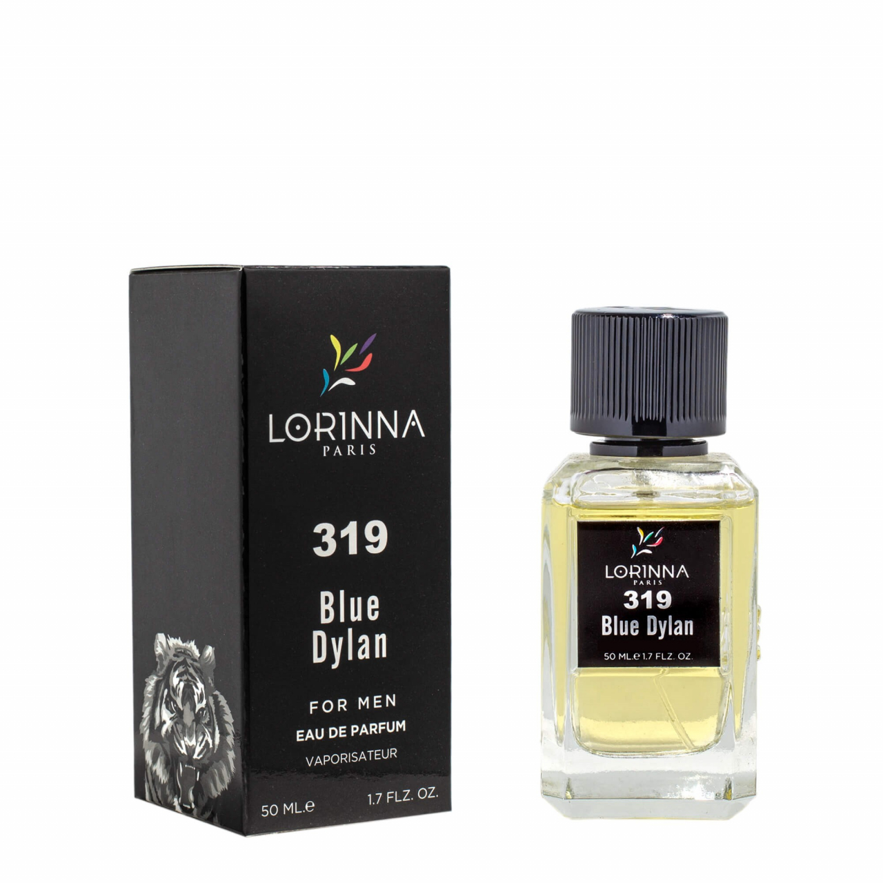 Apa de parfum Lorinna Blue Dylan, no.319, Lorinna Paris, Barbati - 50 ml