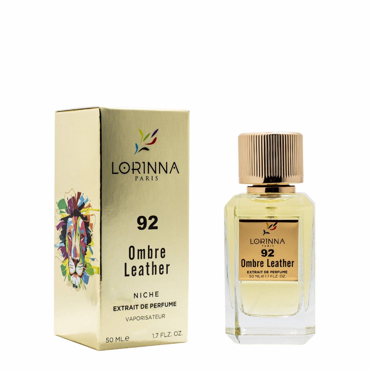 Extract de parfum Lorinna Ombre Leather, no.92, Lorinna Paris, Unisex - 50 ml