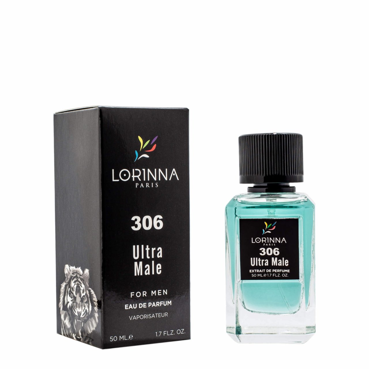 Apa de parfum Lorinna Ultra Male, no.306, Lorinna Paris, Barbati - 50 ml