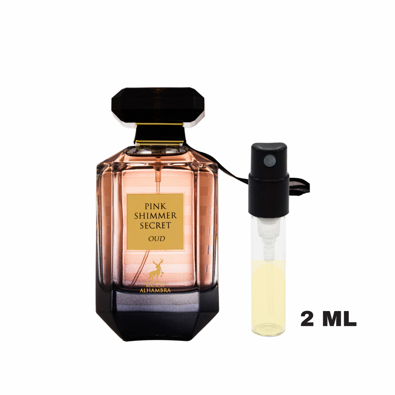 Mostra 2 ml - Apa de parfum Pink Shimmer Secret Oud, Maison Alhambra, Femei