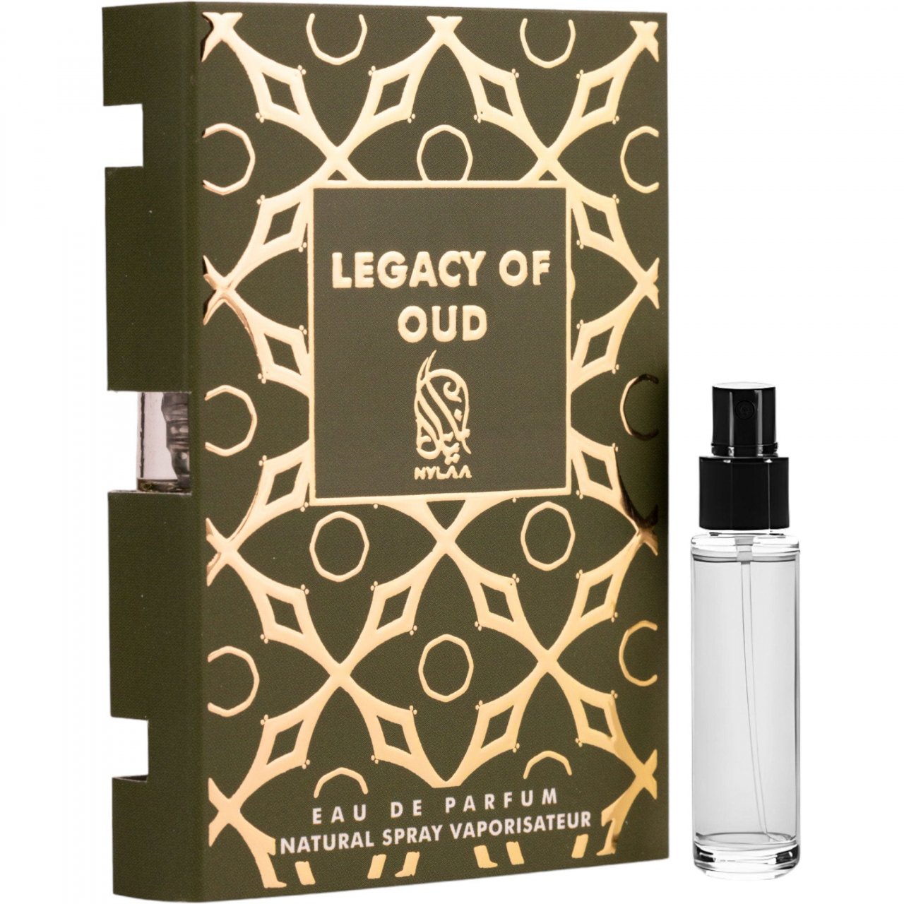 Mostra 2 ml - Apa de parfum Legacy of Oud, Nylaa, Barbati